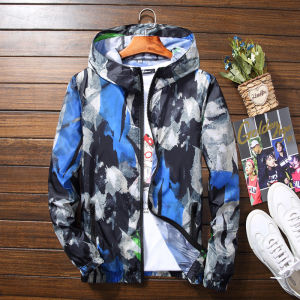 Sun Protection Clothing Quick-Drying Ultra-Thin Breathable Mens Clothing Baggy Casual Jacket Summer Trendy Camouflage Thin Coat Men Sun-Protective Clothing