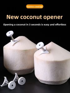 Mini Coconut Drilling Tool Quick Coconut Shell Cutting Hole Kitchen Cooking Utensils Fruit Shop Coconut Opener Device