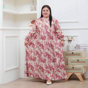 GAMIS JUMBO XXXXL MOTIF TERBARU GAMIS JUMBO LD 130 MUAT BB 100 KILO GAMIS RAYON ARMOR TERLARIS MOTIF KEKINIAN