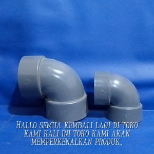 Sambungan Pipa PVC Knee L Elbow Keni Ukuran Lengkap