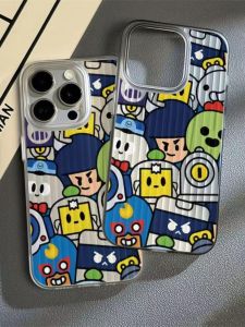 Cartoon Superhero  16ProMax Frosted Phone Case Unique Design Full Cover Transparent Corrugated Pattern for  Series Phones