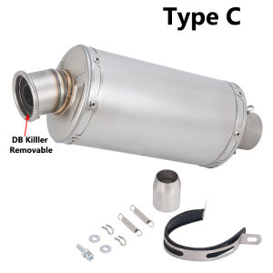 Motorcycle Exhaust Systems Universal 51mm Muffler Pipe Escape DB Killer For MT07 KTM390 DUKE ER6N R25 XJ6N 450MT 800X ZX4R R6 R7