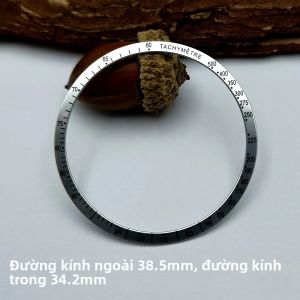 Vòng Bezel Nhôm 38.5mmx34.2mm Phẳng Phù Hợp Với Vỏ Đồng Hồ VK63 40mm-42mm Phụ Kiện Thay Thế