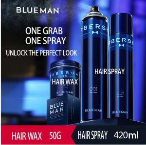 BLUE MEN Mens Hair Styling Wax hair mud Clay Gel Styling Hairspray Styling gel cream