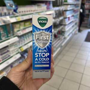 ♝Stock UK Vicks First Defense Sense Cap Flu Blocker Cleans Bacteria Sprayღ