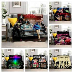 Bandai | Star Play The Music Way G-gorillazS 3D Flannel Blanket Soft Throw Blanket Art For Home Decor Bedroom Bed Sofa Picnic Fans Gifts