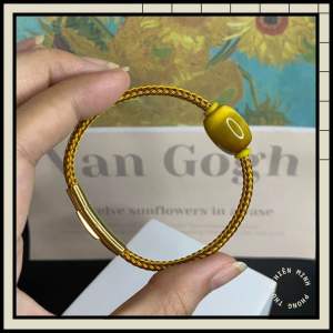 [Ảnh thật] Vòng Tay Lu Thống Mắt Hổ Vàng dáng lu bầu (có dây to cho nam)