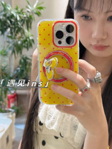 เคสโทรศัพท์อะคริลิก 3 มิติ ดูดซับแม่เหล็ก รูปหัวใจ ลายจุด ลายแมวเคท สำหรับ iPhone 16 pro Max ป้องกันการตกหล่น