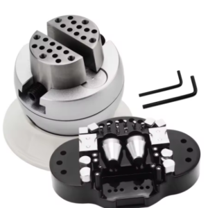 PHYHOO 3 Inch Ball Vise 360° Spherical Multi Axis Rotating Jewelry Vise 33Pcs Accessory Kit Precision Parallel Jaw Engrave Stone