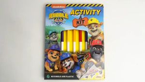 Paw Patrol Rubble & Crew Activity Book Kit With Marker Pens & 50+ Stickers For Kids
