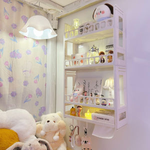 Student Dormitory Bedside Shelf No-Drilling Plastic Wall-Mounted Storage Box Bedroom Organization Rack Upper-Bed Lower-Bed