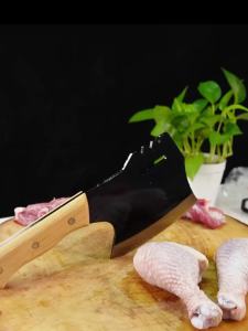 High Carbon Steel Manual Forging Knife Household Slicing and Meat Cutting Knife Chef Specific Axe Bone Chopping Knife