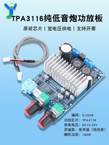 แผงเสียงบันทึกเสียงแบบ Mono 100W ความลึกของเสียงต่ำแบบหนักเกินไป อุปกรณ์เสียงดิจิทัลแบบโมดูล เข้ารหัสเสียงแบบติดตั้ง