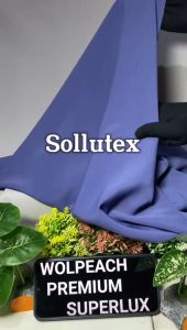 Kain Wopeach Wolfis Premium Luxury Tebal Harga Per 05 Meter Lebar 150cm Warna Biru Navy Dan Denim