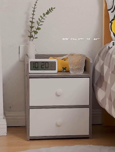 Wood side table with drawer Bedside Table End Table Bedside Cabinet Nightstand Table Wooden Night Table Lamp Table