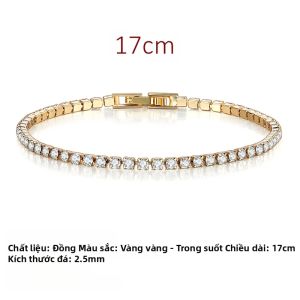 Stoneage | Thời Trang Nhiều Màu Bóng Vòng Đeo Tay Cho Nữ 2.5Mm Khối Zirconia Quyến Rũ Nhà Thiết Kế Bóng Dây Chuyền Nam Vòng Tay Cưới Trang Sức KC128