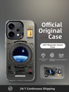 Magnetic Stand Case For OnePlus 15 Color Silver