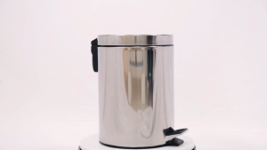 3L/5L/8L/12L stainless steel trash cans. When you step on the lid it has a slow lowering function