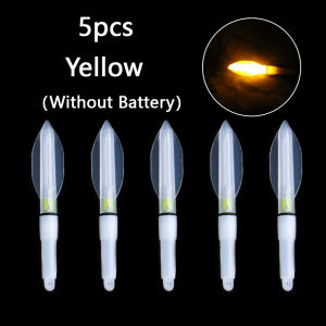 5 PCS Night Fishing Lights （Without Battery）Underwater Fish Attracting Lamp Lure Lamp For Lake River Bank Pond Outdoor
