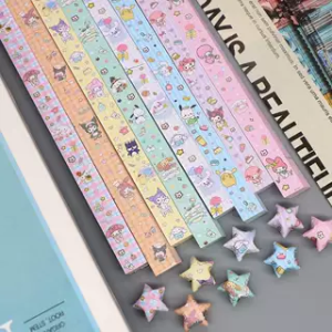 Đồ Thủ Công Giấy Ngôi Sao Dễ Thương Cho Học Sinh Nữ Đồ Trang Trí Nhà Thủ Công Giấy Gấp Hình Ngôi Sao Dài