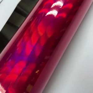 Phim Dán Xe Hơi Cao Cấp Bóng Mượt Màu Hồng Holographic Chrome Tự Làm Chất Liệu Vinyl Có Lớp Keo Chống Bong Tróc Dành Cho Thân Xe.