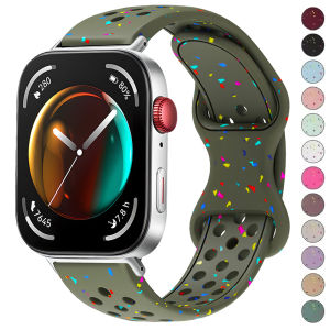 Sport Silicone Band for Huawei Watch Fit 3 2 1 Strap Stamp Pattern Correas Soft Bracelet for Huawei Watch Fit3/2/1 Accessories