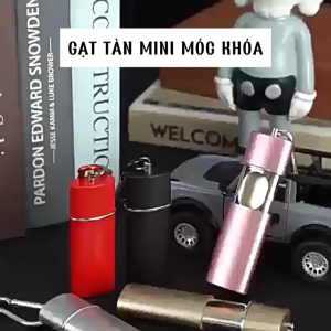 ( HCM GIAO LIỀN ) Gạt tàn hợp kim đựng thuốc nhiều màu mini di động kèm móc khóa nhỏ gọn