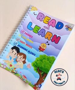 Read and Learn With PVC Cover Phonics: CVC Words, Sight Words & Beginning Blends Practice