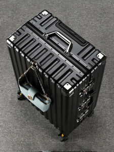 LUSUO | Durable Thickened Luggage Suitcase with Seat Function 20in Password