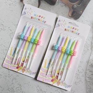 Gold Silver Birthday Greeting Candle Alphabet Decorative Candles Smokeless Coated Letter Cakes Decoration Baby One Year Old