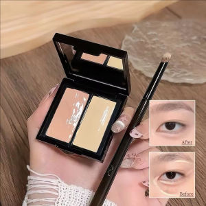 Dorisna 2-color Concealer Palette Salmon Color for Dark Circles Spots Acne Cover Corrector Moisturizing Brightening Concealer Cream Make Up