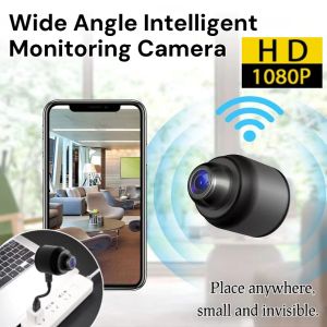 Wide Angle Intelligent Monitoring Camera 1080P HD WiFi Mini Hidden Spy Cam Night Vision Real-Time Phone Remote Monitor