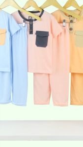 PROMO!!! 100RIBUAN DAPAT 3 SETEL Koko Anak 4-8 Tahun Saku Depan dan Kancing