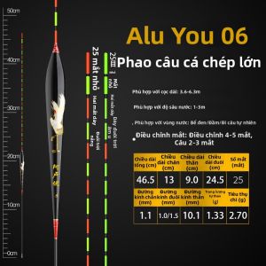 LUOSHIWANG | Bộ Mồi Cá Chép Phao Nổi Cảm Giác Nhạy Cao Dễ Nhìn