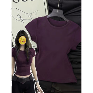 SUHUIQIAN | Slimming Close-fitting Black Short Sleeve T-shirt