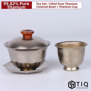 XINLONGTANG | Titanium Double-Layered Sancai Lid Tea Brewing Set