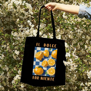 Il Dolce Far Niente Lemon Art Print Thermal Heat Transfer Sticker DIY Washable Iron-On Patches For Clothe T-shirt Applique Decor