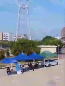 Outdoor Car Tent Water Proof Folding Nylon Fabric Column Steel 2x2 3x3M Portable Pergola Tent Retractable Tent Car tent Outdoor Stall tent Waterproof camping Retractable Tent cottage Camping tent for car