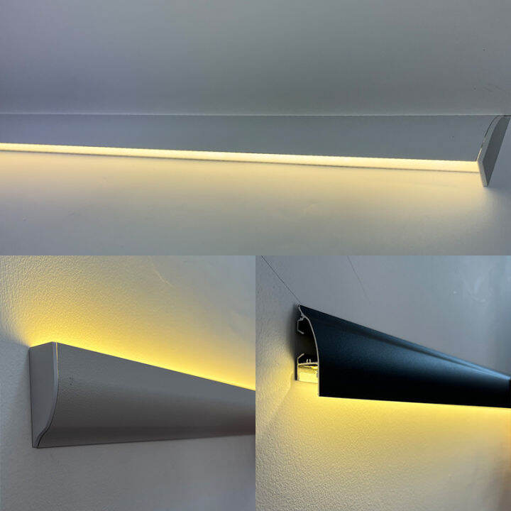 LED Luminous Crown Moulding Gypsum Line Light Slotted Free