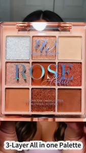 DW 3-layer All-in-one Makeup Palette [ Nude / Rose ] – Eyeshadow Highlighter Blush & Pressed Powde