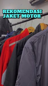 Ereste269 - Jaket Motor Touring Pria Parasut Anti Angin Windshield 1.0 Tersedia Warna Merah