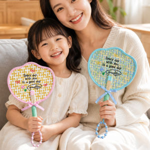 YUEXIAOQI | Handmade Embroidery Children Cartoon Mosquito-Repellent Fan