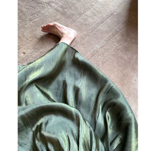 Pearl Sheen High Waist Slimming A Line Skirt