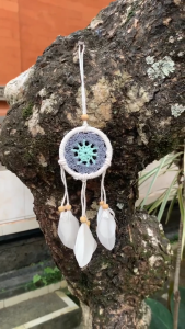 DREAM CATCHER RAJUT MINI 6CM/ DEKORASIHIASAN DINDING