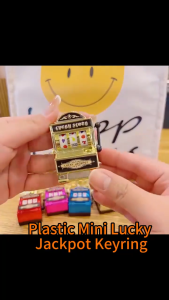 Gantungan Kunci Mesin Kasino Mini Slot Machine Keychain Aksesoris Tas Sekolah Gantungan Kunci Motor