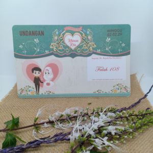 (100 pcs) Undangan Pernikahan Murah F108
