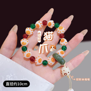 Paw Claw-Shaped Beads for Women Stress Relief Hand Jewelry with Pearls Ideal Gift for Girls Japan and South Korea Style