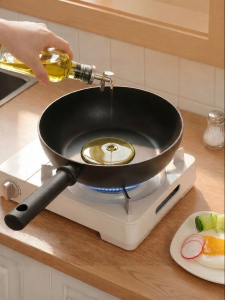MODERN SWEETHOME | Oil Gathering Non-stick Frying Pan