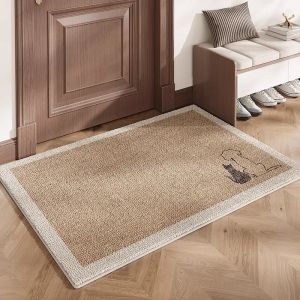 VIKAMA Modern Simple Welcome Door Mat Non-Slip Resistant Dirty Indoor Area Carpet Kitchen Bedroom Floor Mat Home Decoration