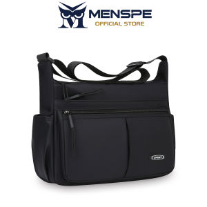 MENSPE Mens Shoulder Bag Oxford Cloth Messenger Bag Large Capacity Business Bag Waterproof Travel Bag Sports Bag Outdoor Casual Cross Body Bag Lightweight Casual Bag Leisure Sport Street Bag